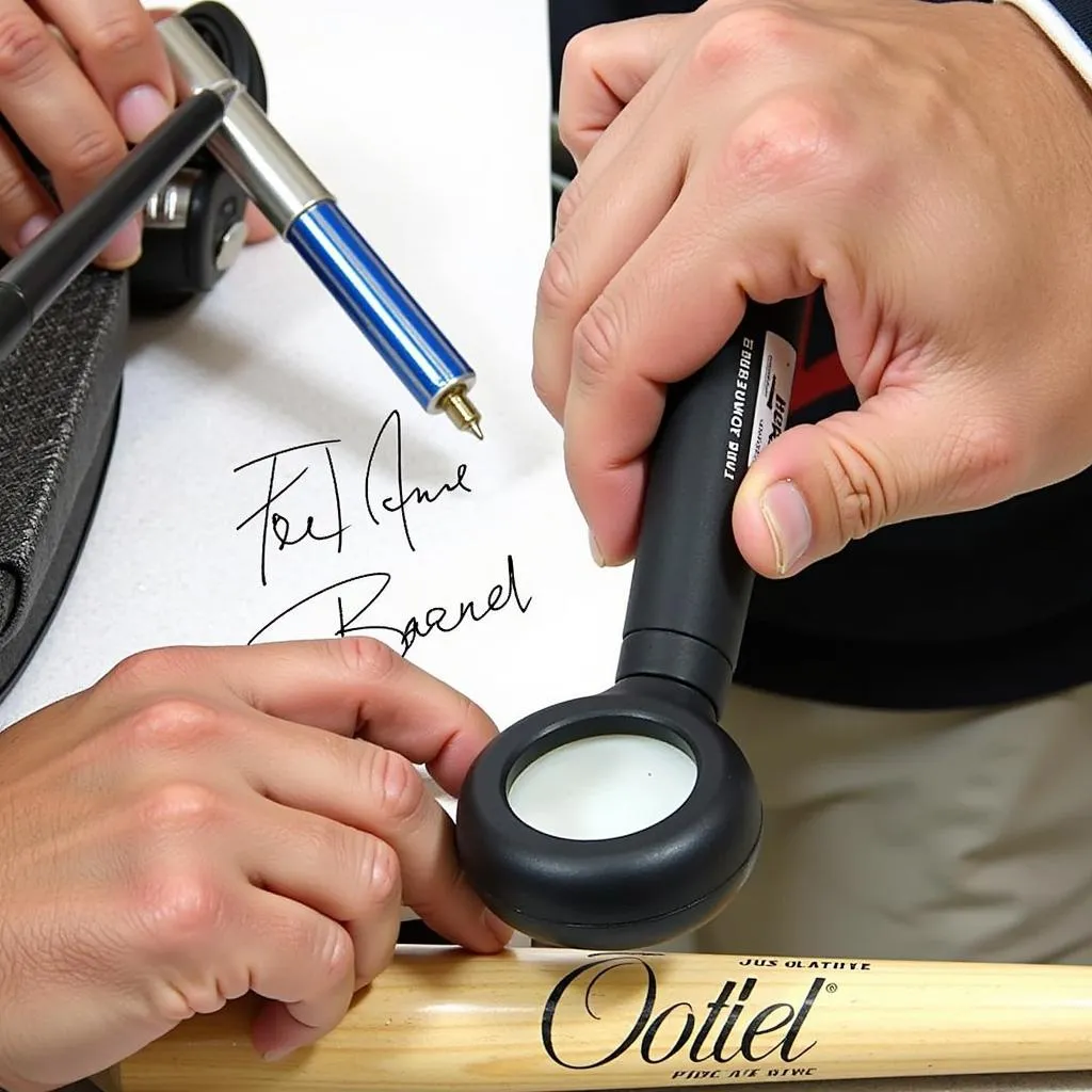 Authenticating a Jose Altuve Signature on a Baseball Bat