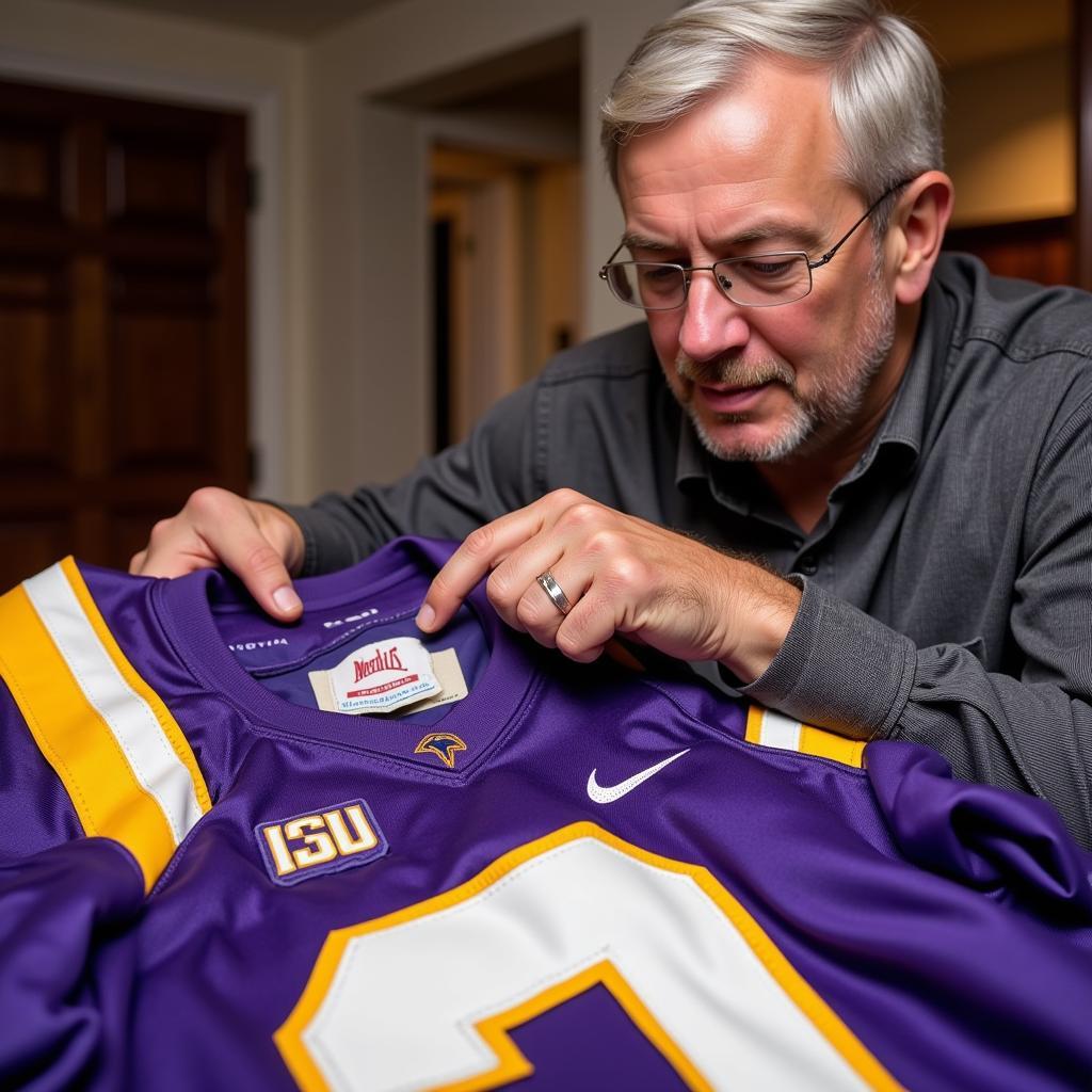 Verifying the Authenticity of LSU Game Worn Jerseys