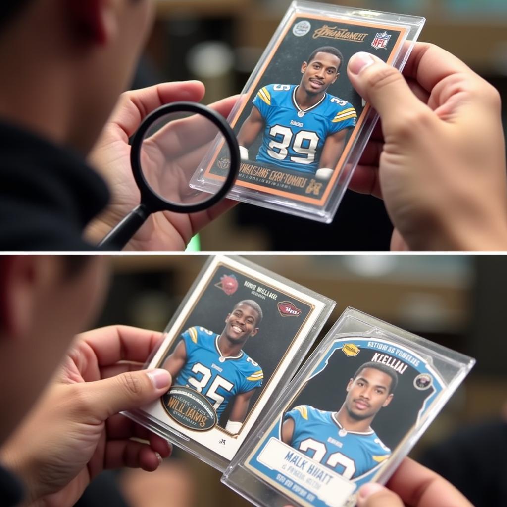 Authenticating a Vince Williams Jr Rookie Card