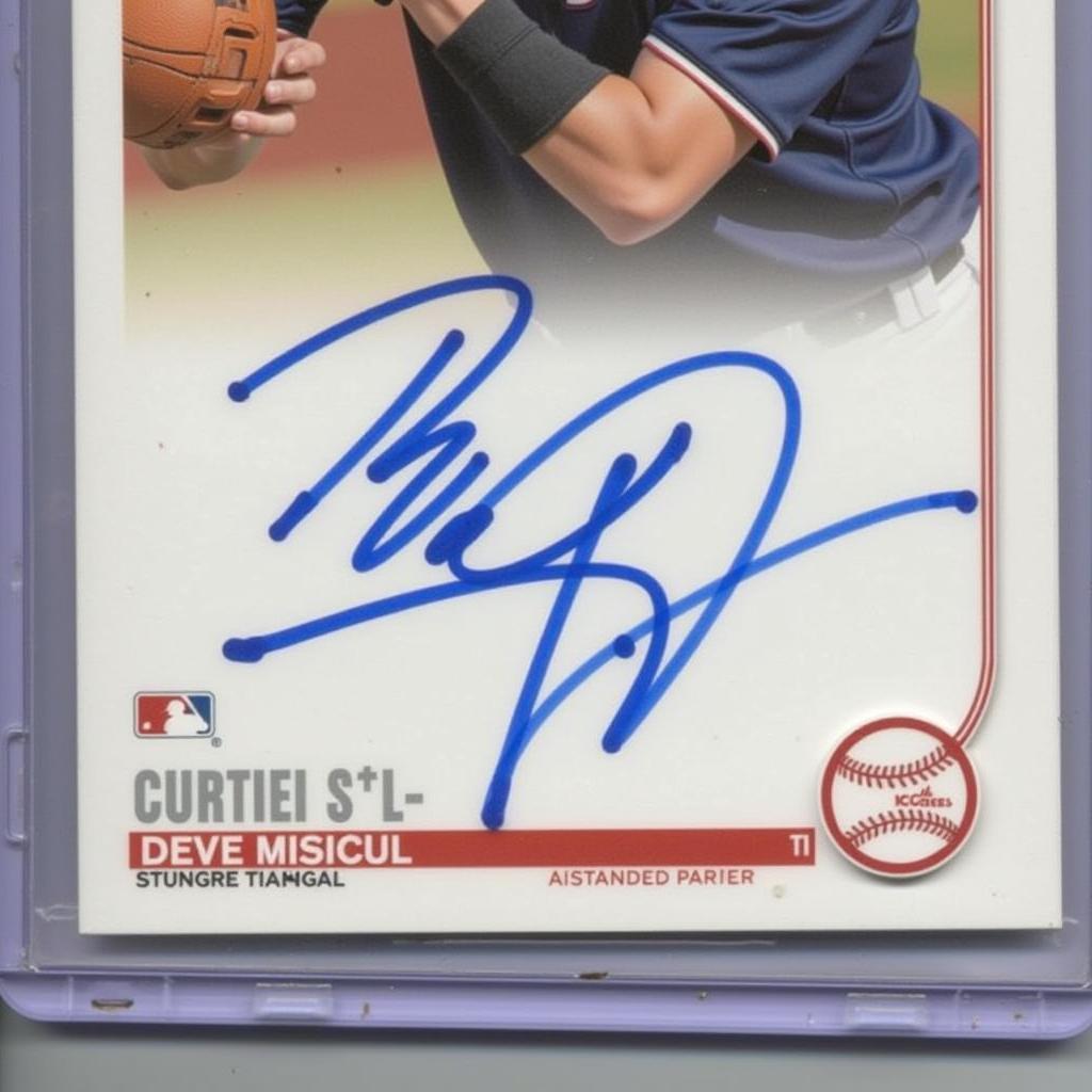 Autographed Rookie Baseball Card