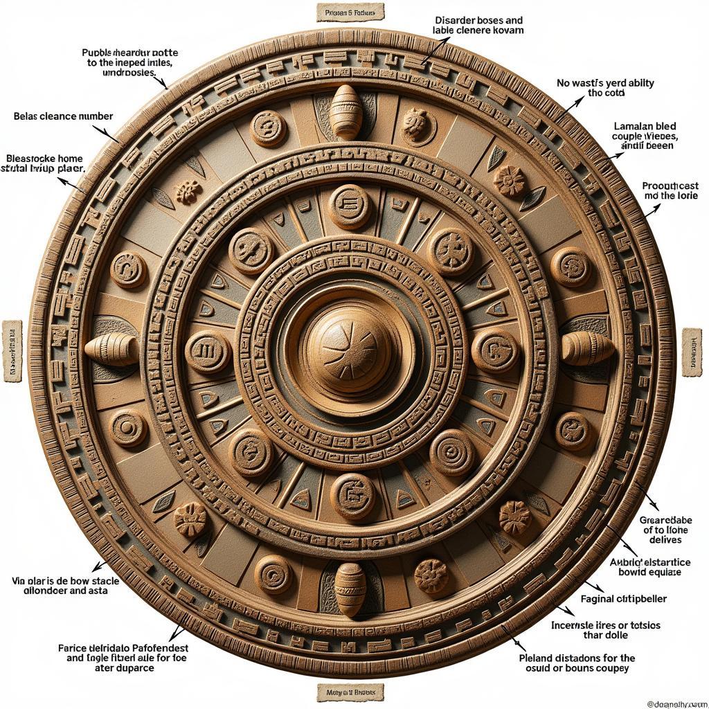 Aztec Calendar Plate Structure