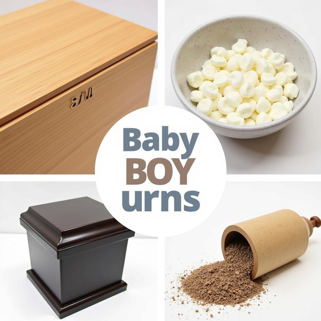 Materials for Baby Boy Urns