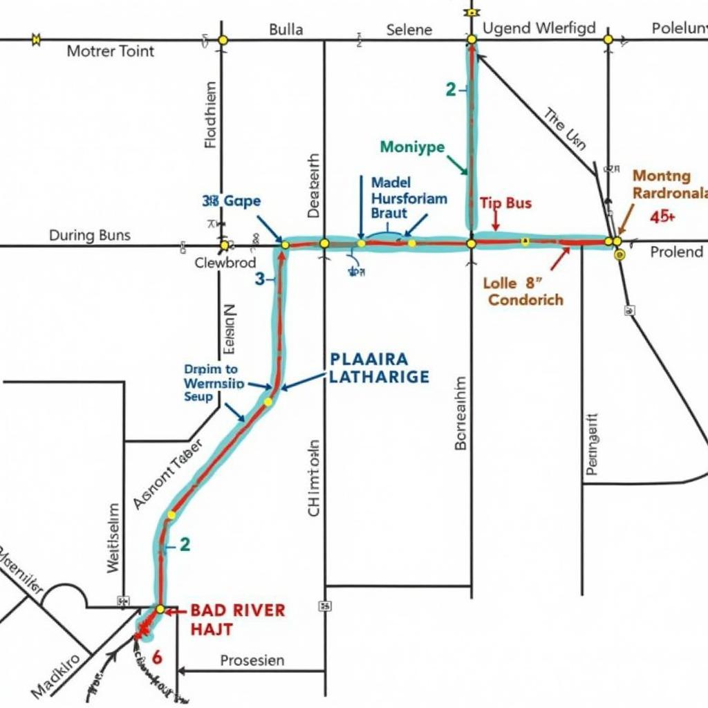 Bad River Transit System Map