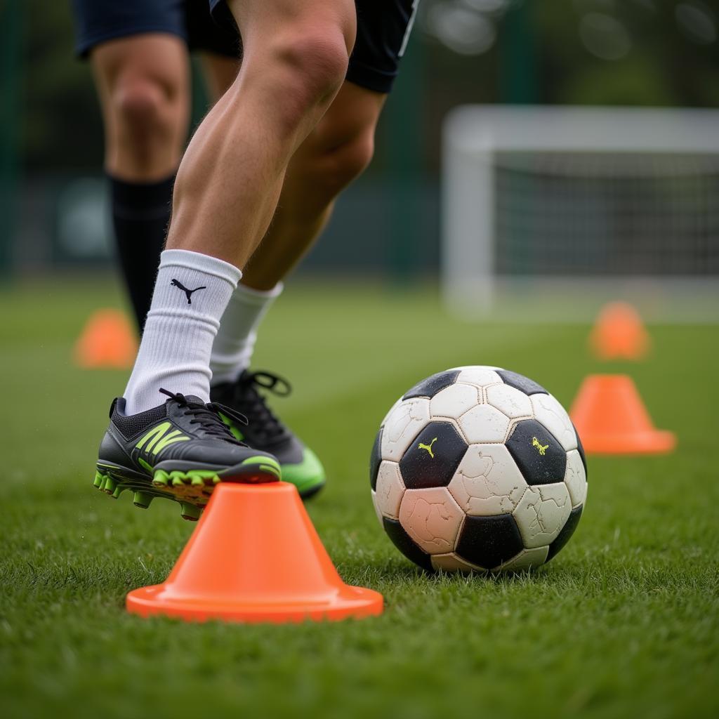 Frenkie de Jong practicing ball control