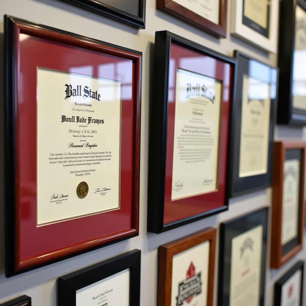 Ball State Diploma Frame Styles