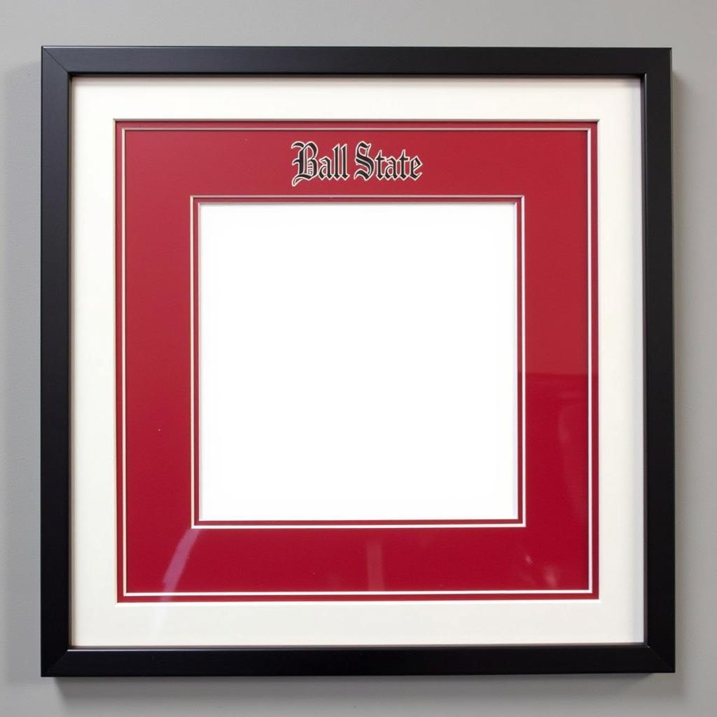 Ball State Diploma Frame with Double Matting