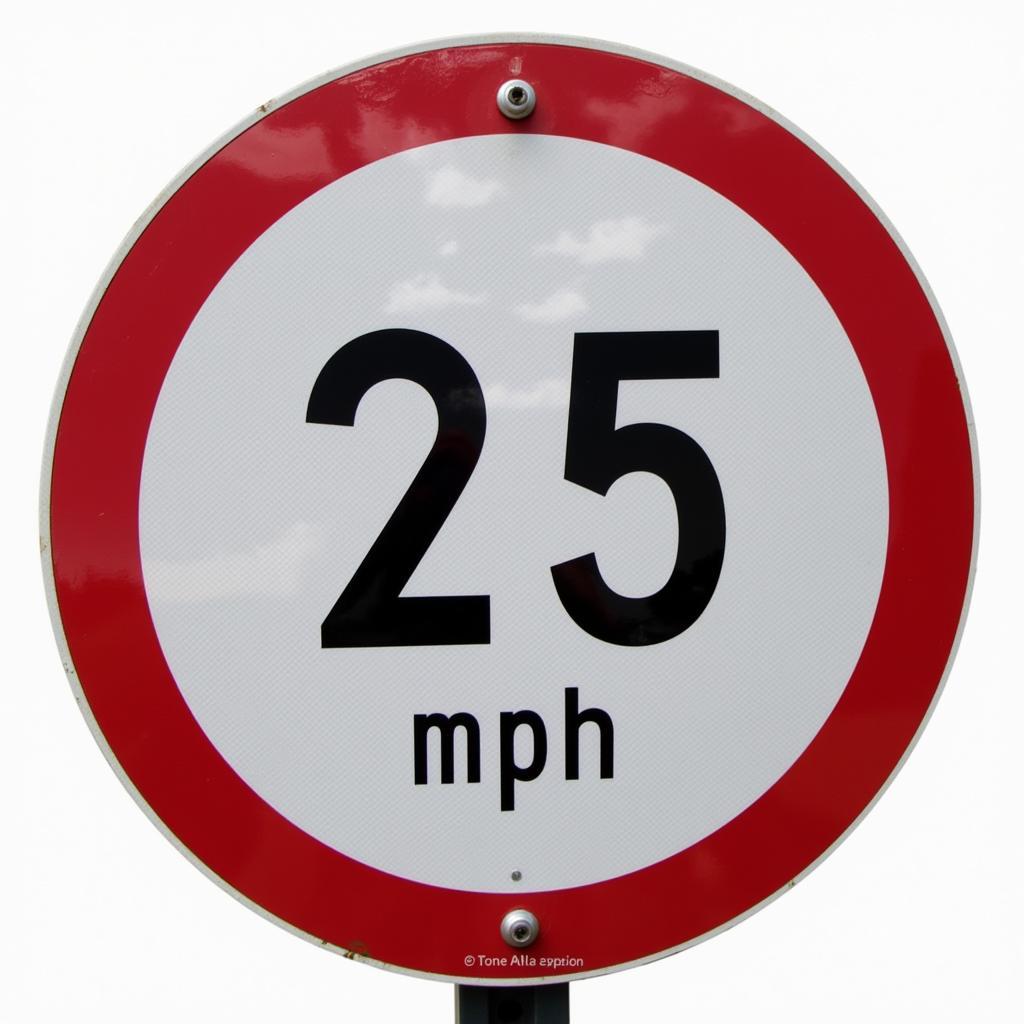 Baltimore Speed Limit Sign