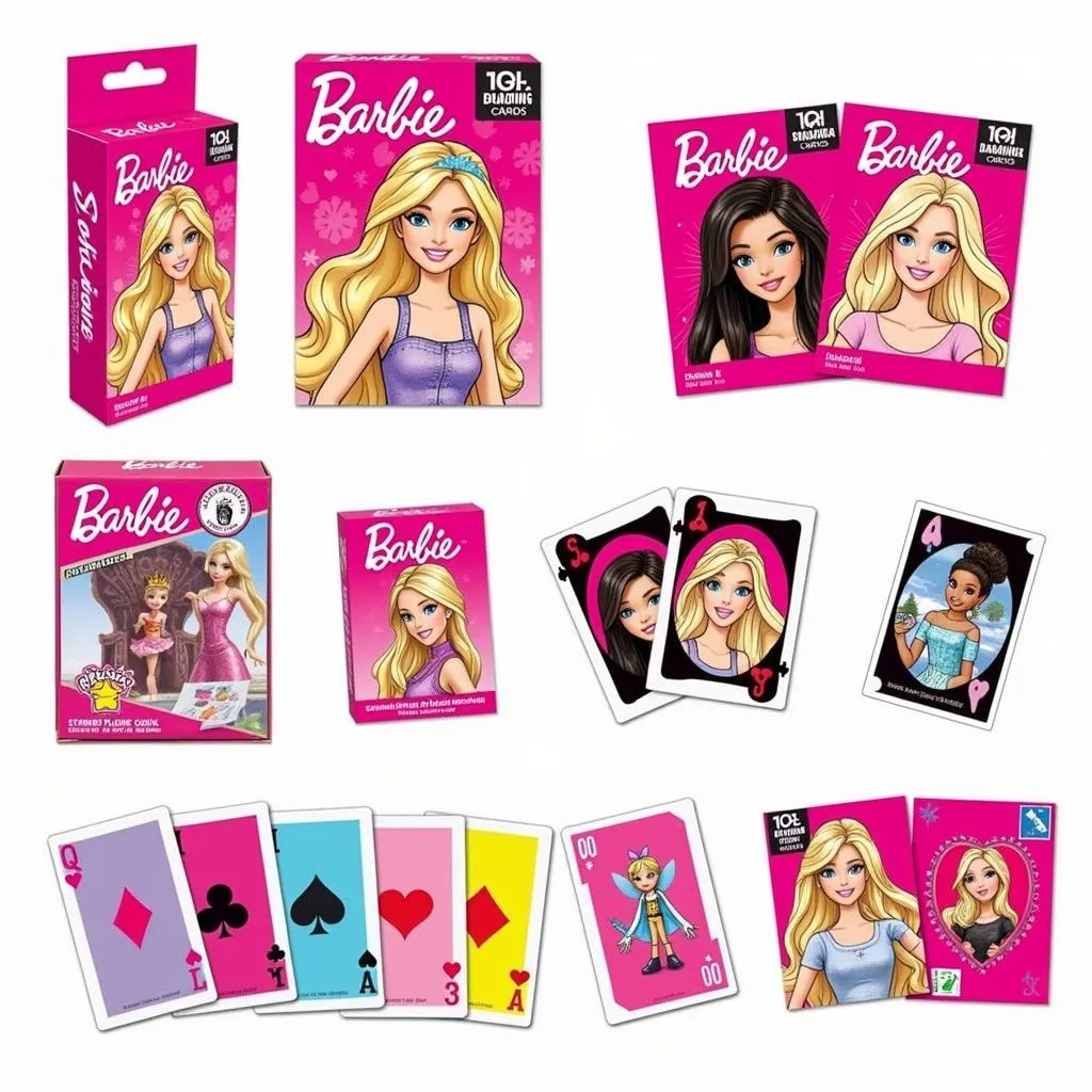 Assortment of Barbie Playing Cards