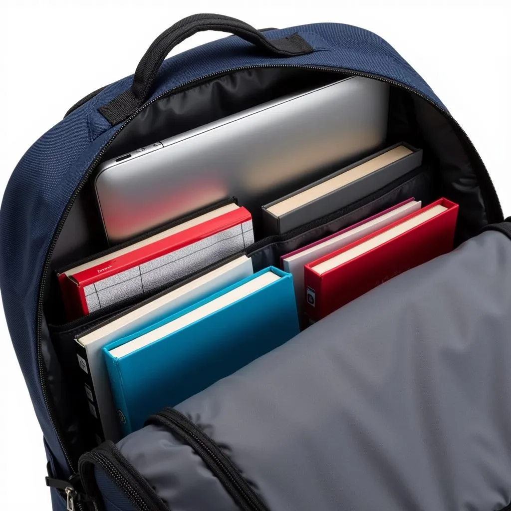 Baseball backpack with a dedicated laptop compartment