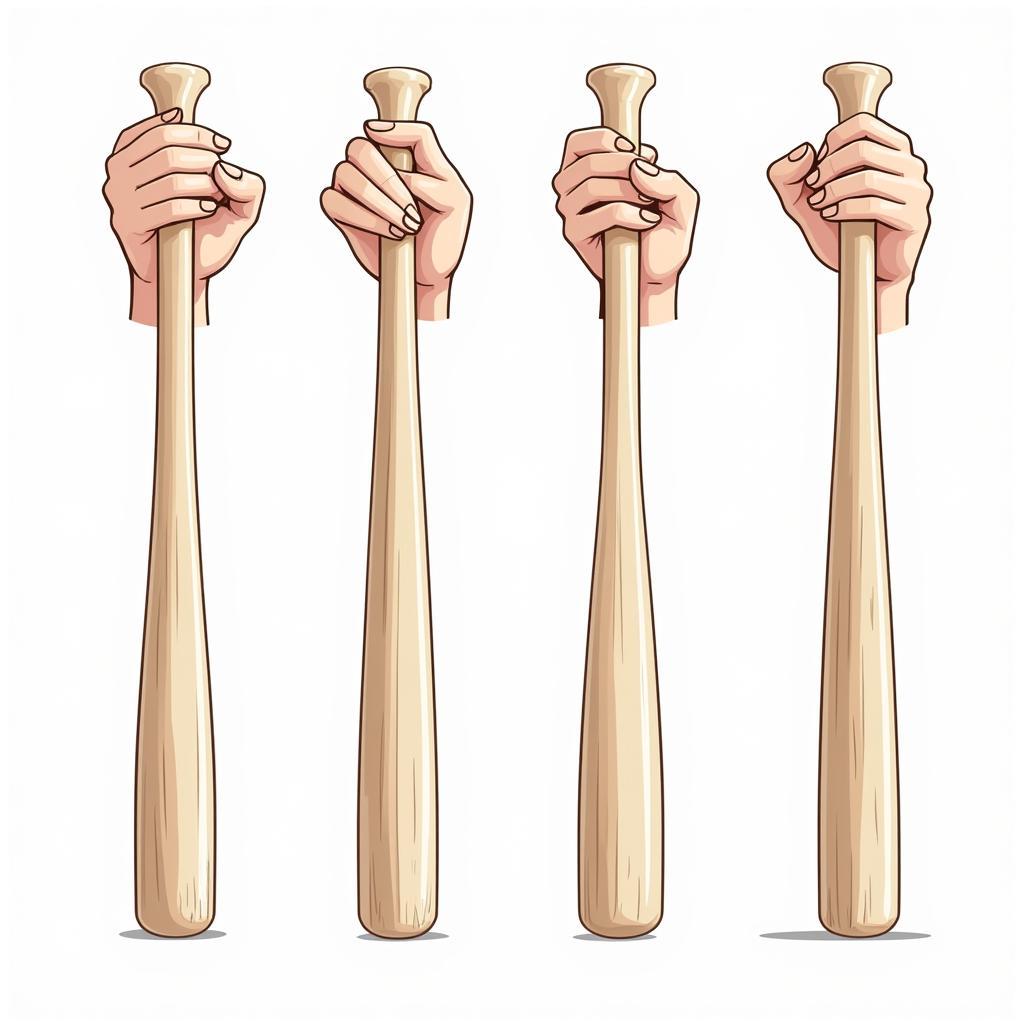 Different Baseball Bat Grip Techniques