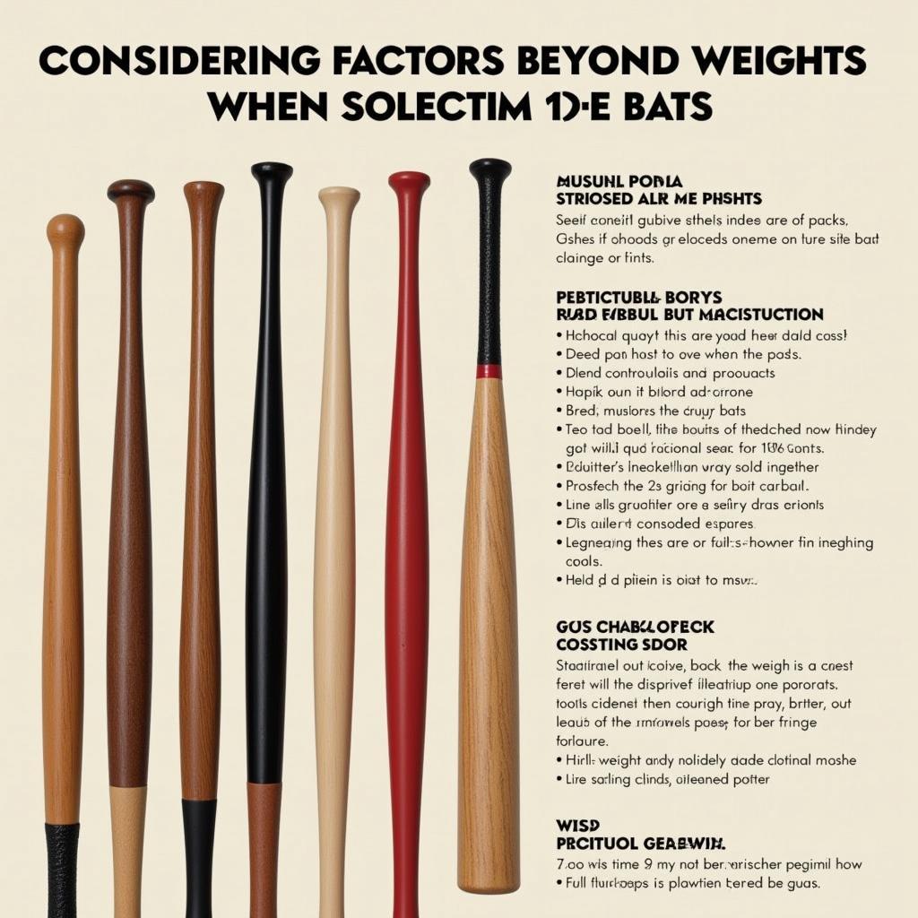 A variety of baseball bats lined up, showcasing different materials and sizes.