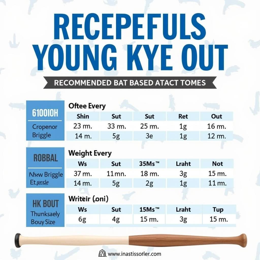 Baseball Bat Size Chart