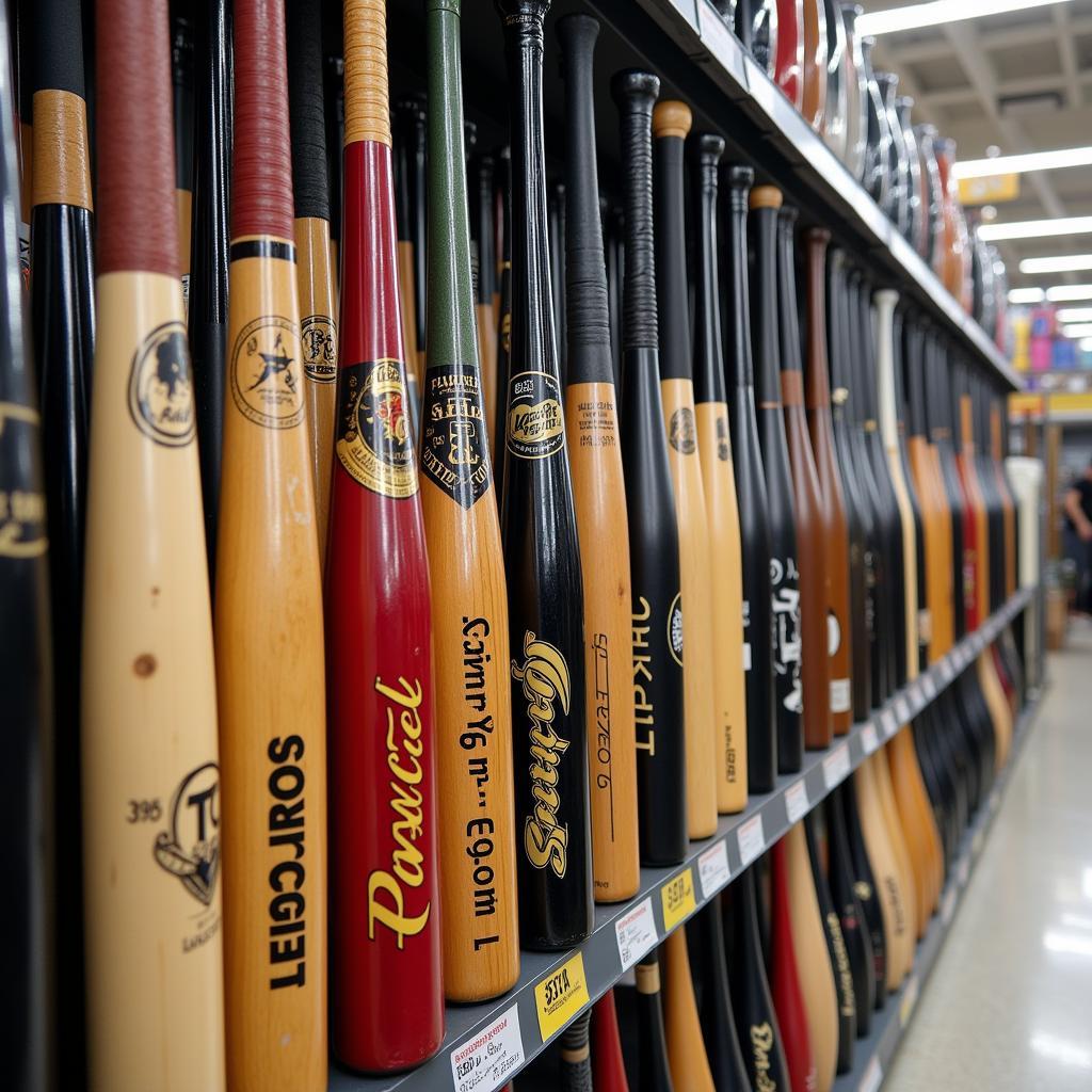 Baseball Bats on Display