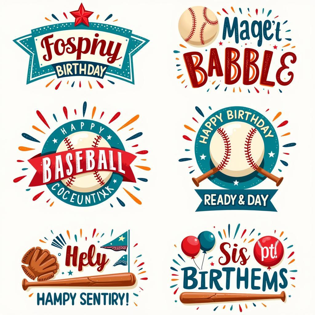 Baseball Birthday Card Designs