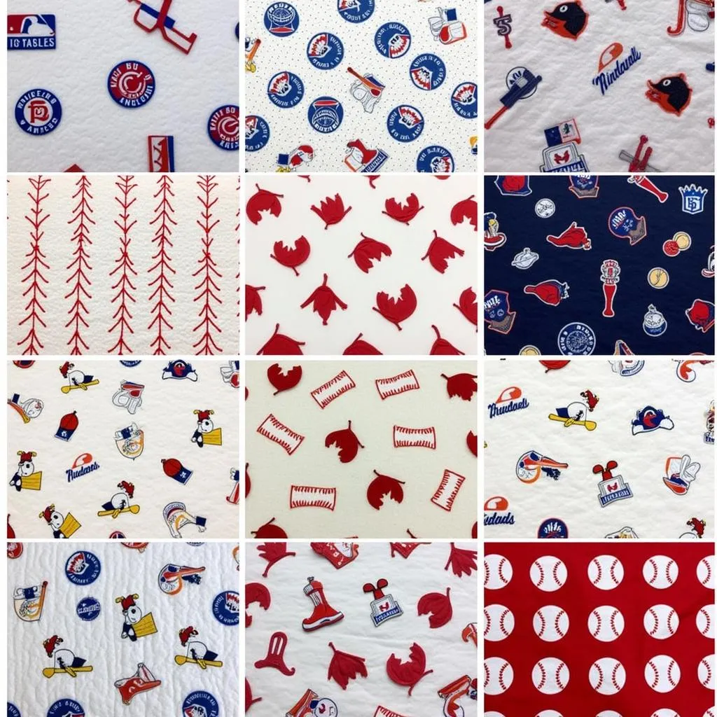 Adorable baseball-themed designs for infant blankets