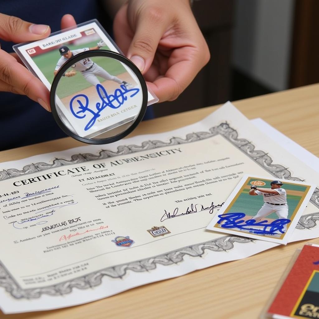 Baseball Card Autograph Authentication Process