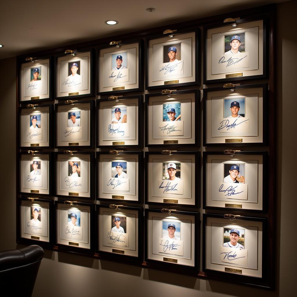 Displaying a Baseball Card Autograph Collection