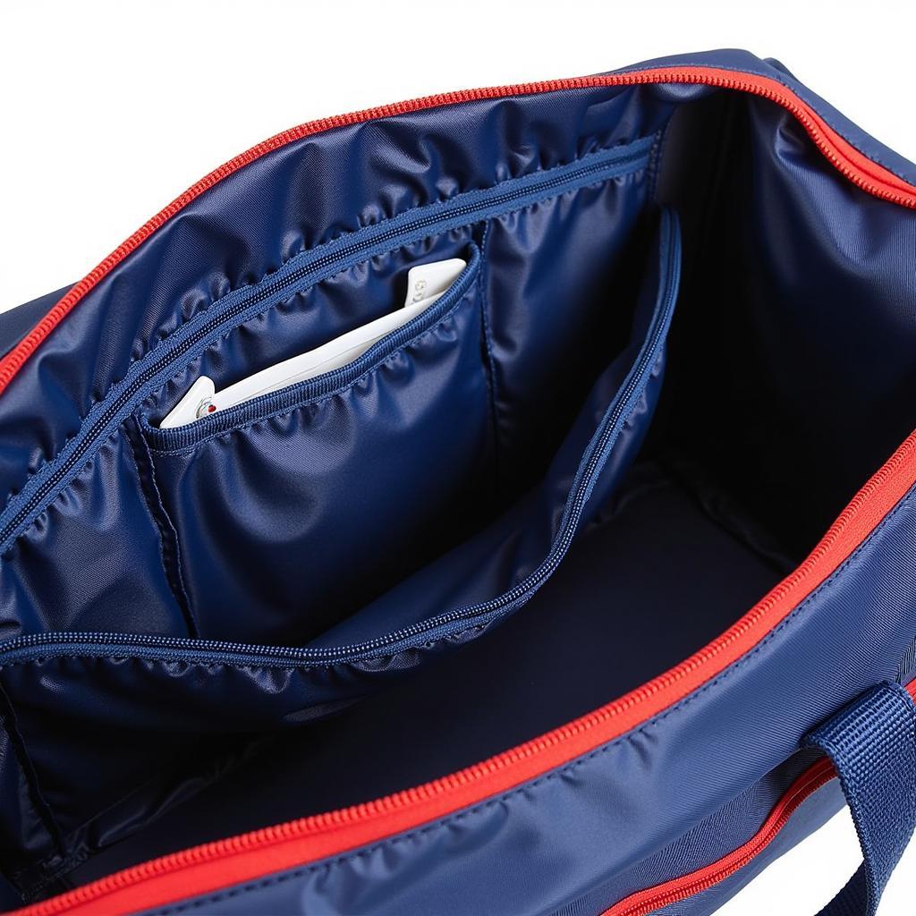 Baseball duffle bag with ventilation pockets for breathability