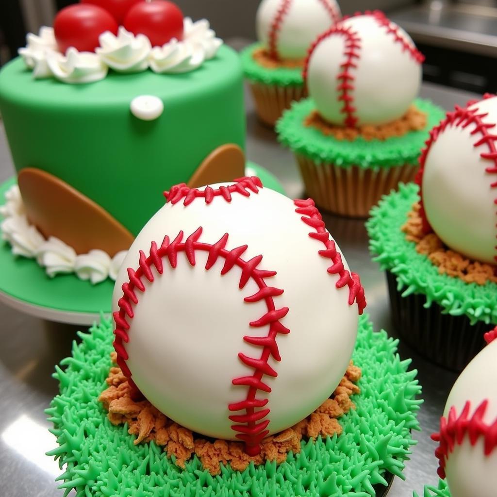 Baseball field cake design ideas