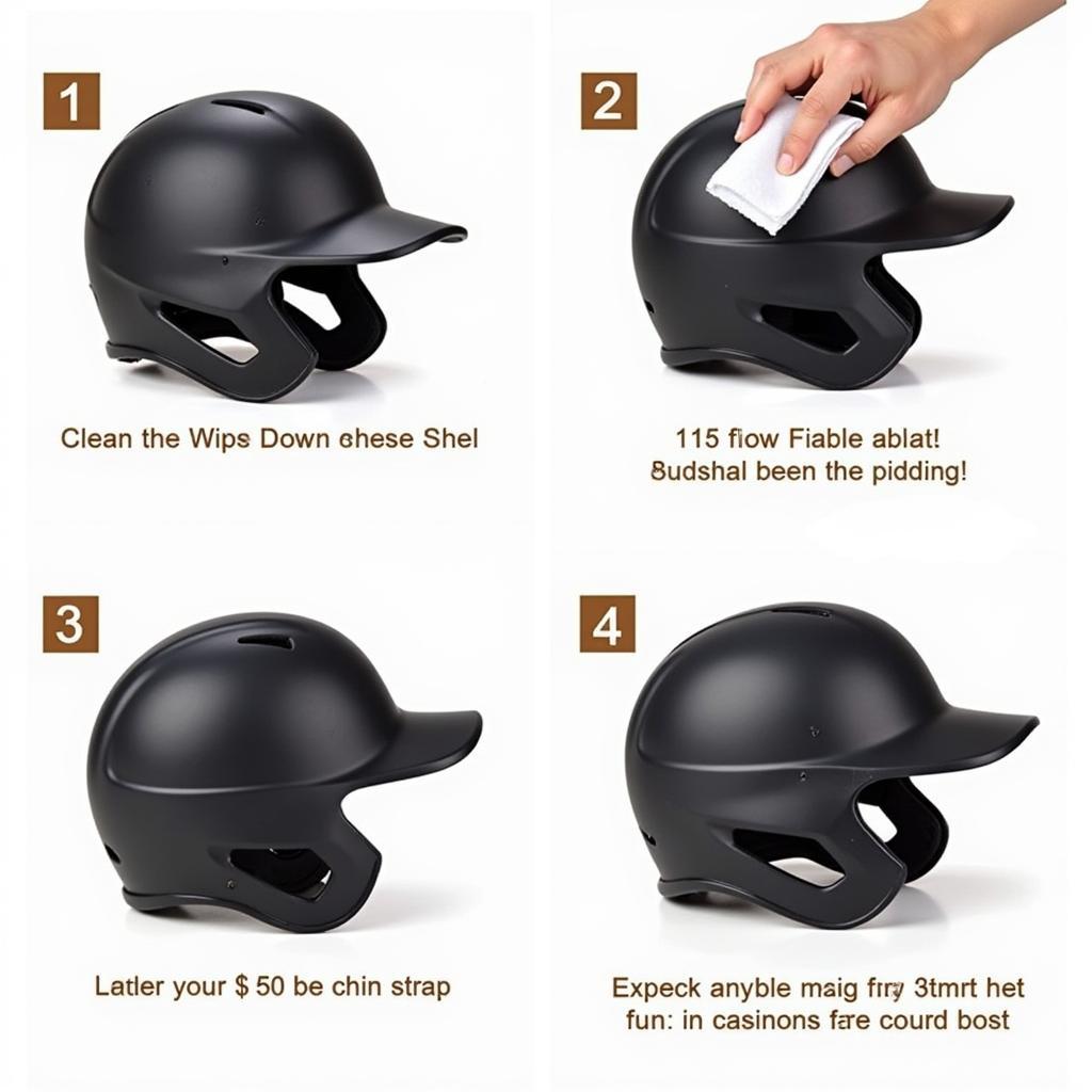 Maintaining a baseball helmet