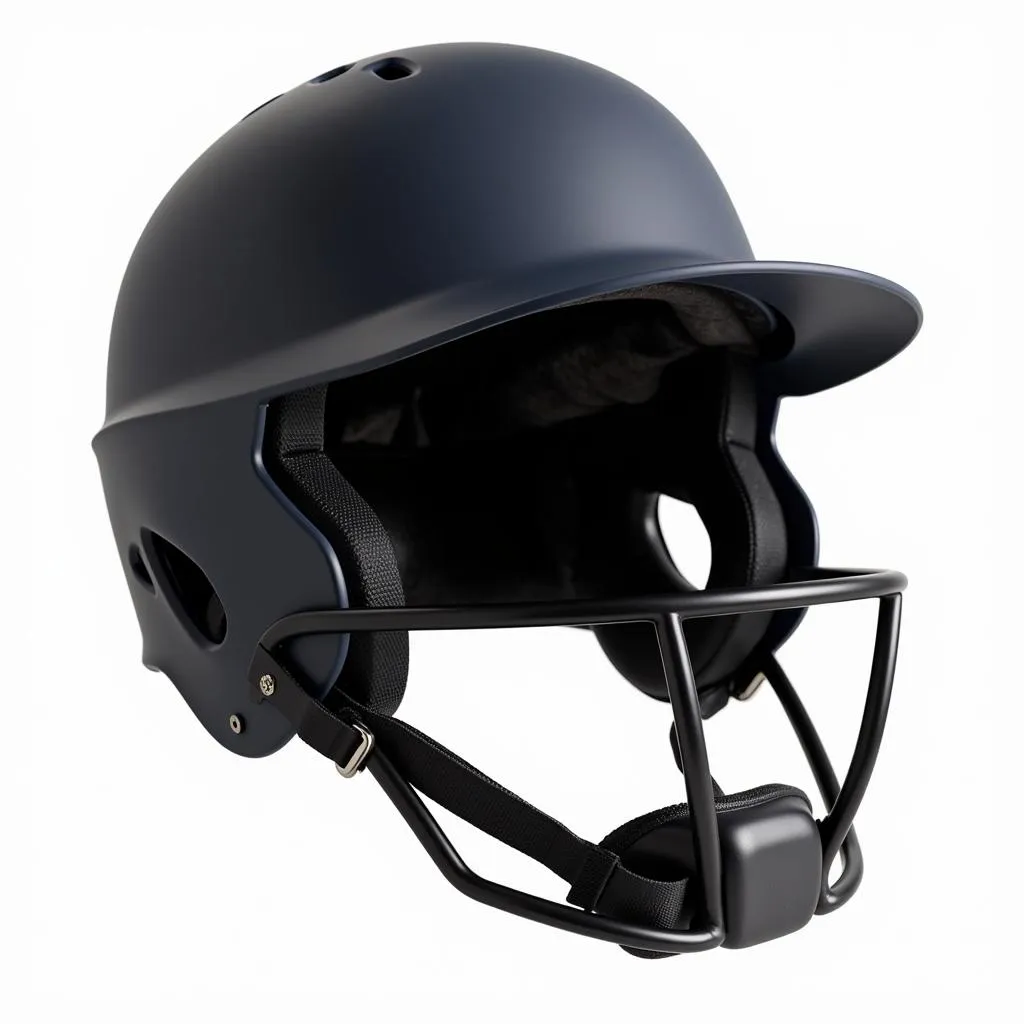 Baseball helmet with removable jaw guard