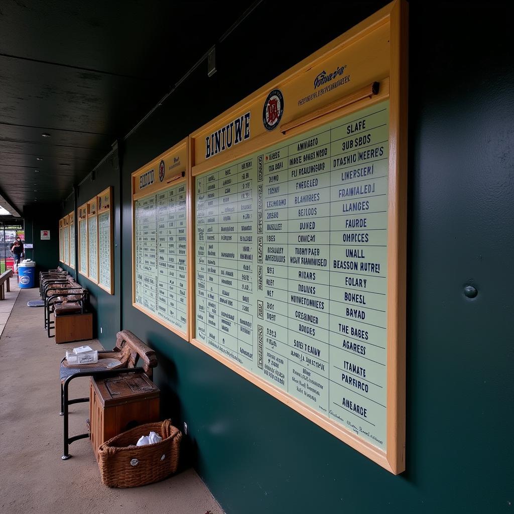 Analyzing a Baseball Lineup Board