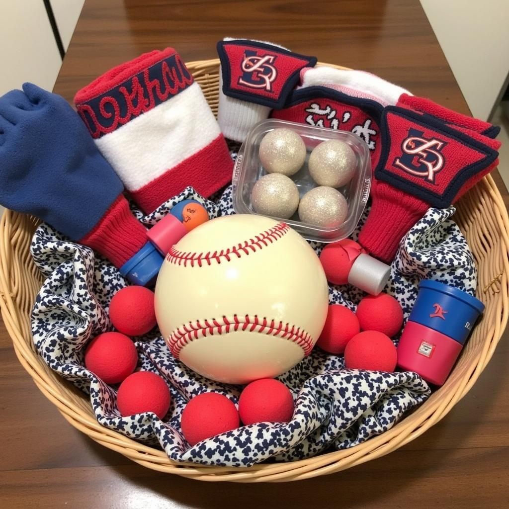 Baseball Themed Gift Basket with Soap