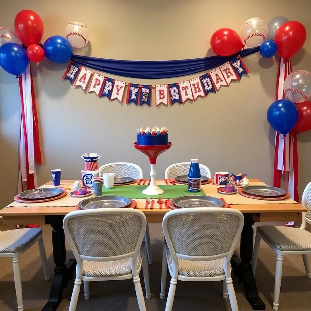 Baseball Themed Birthday Party Decorations