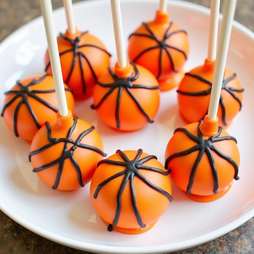 Basketball Oreo Cake Pops