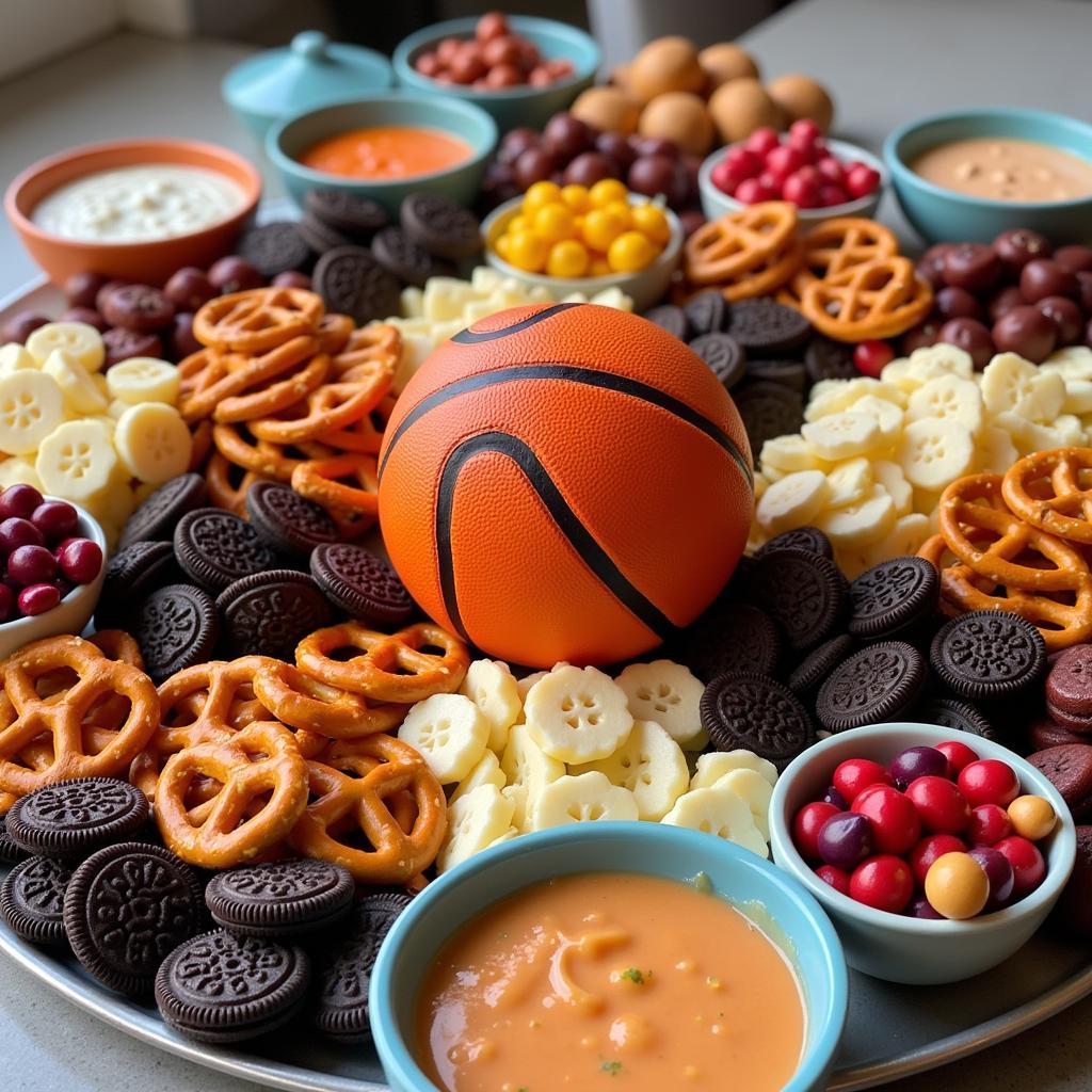 Basketball-Themed Oreo Snack Board