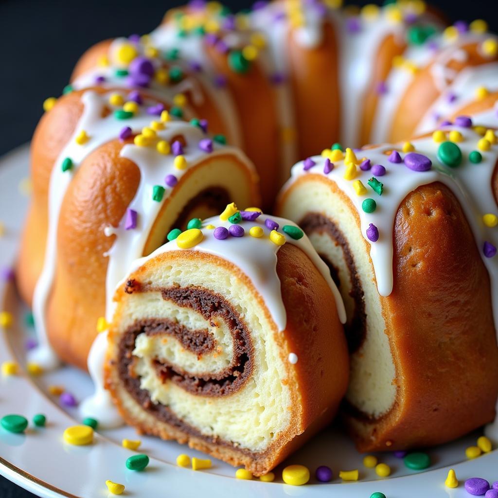 Bavarian Cream Filled King Cake