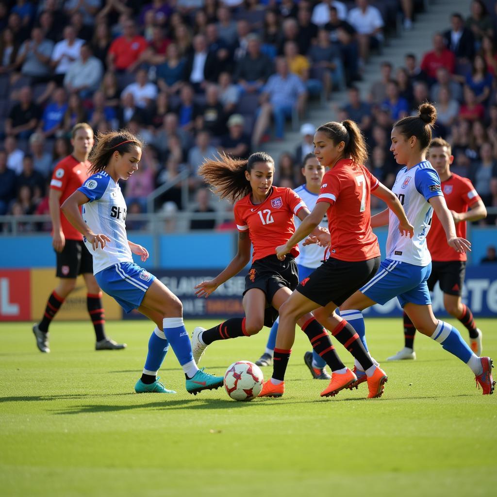 A Bay Area Development League soccer match in full swing