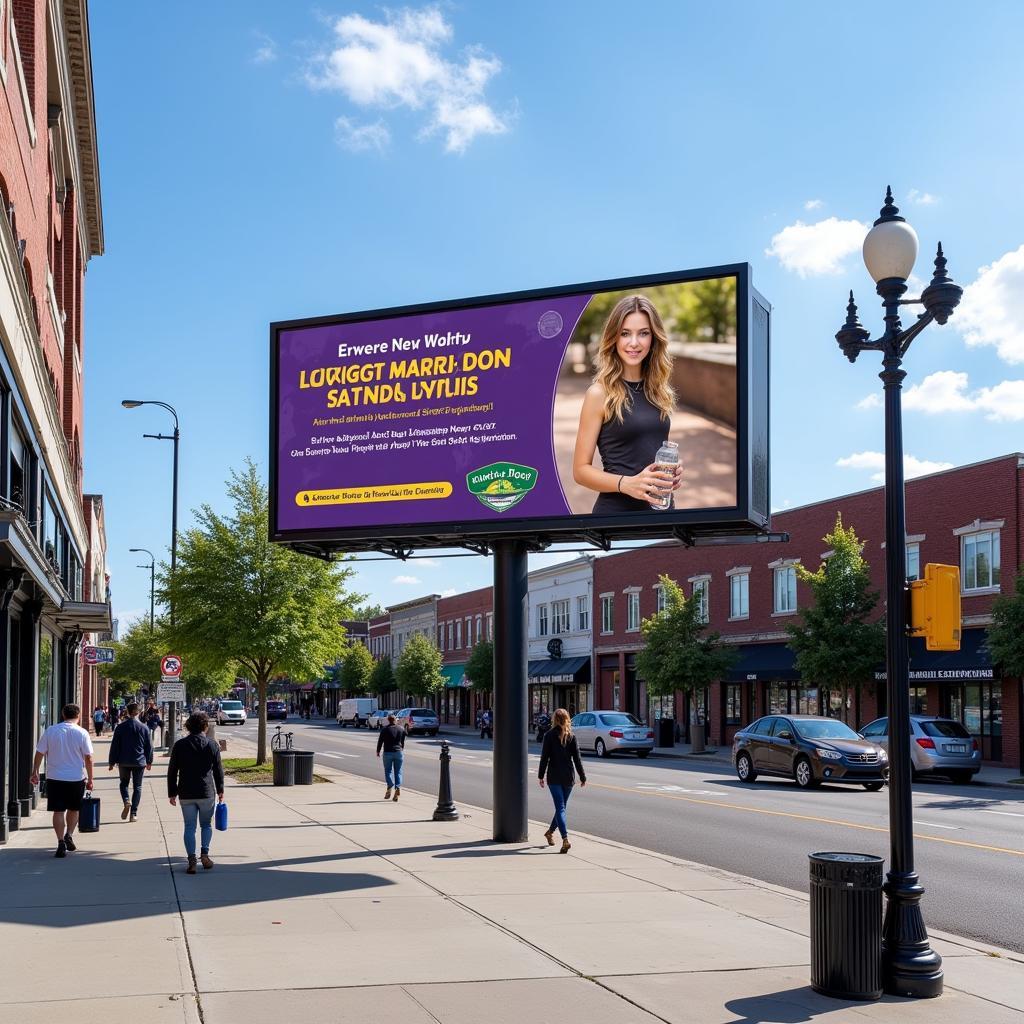 Eye-catching digital billboard in downtown Bay St. Louis