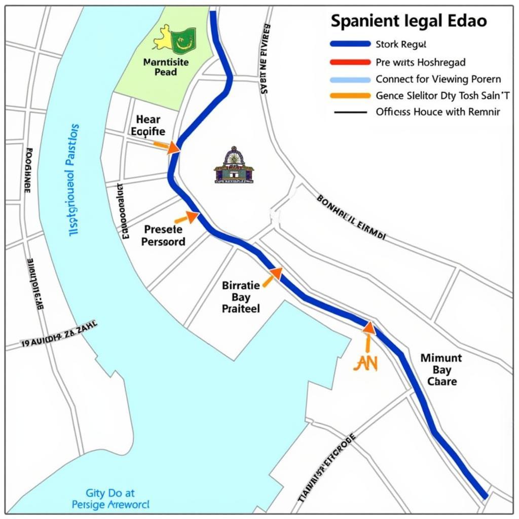 Bay St. Louis parade route map