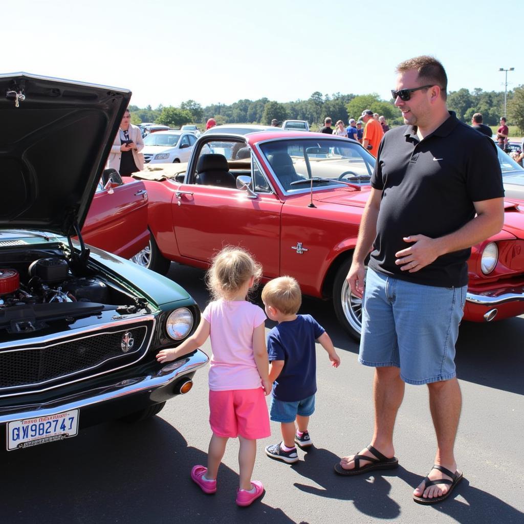 Families Enjoying the Festivities at Bay Terrace Car Show