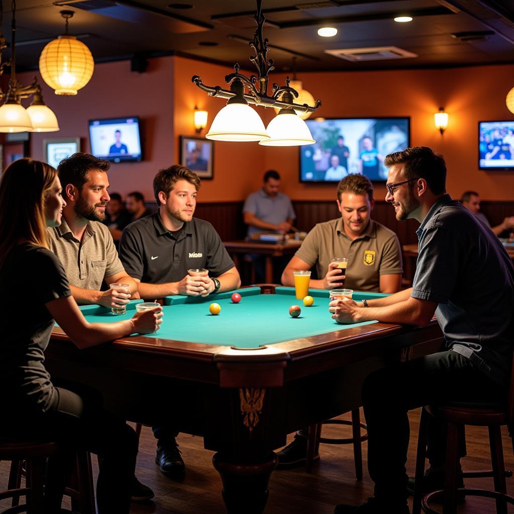 Beloit Pool League players socializing