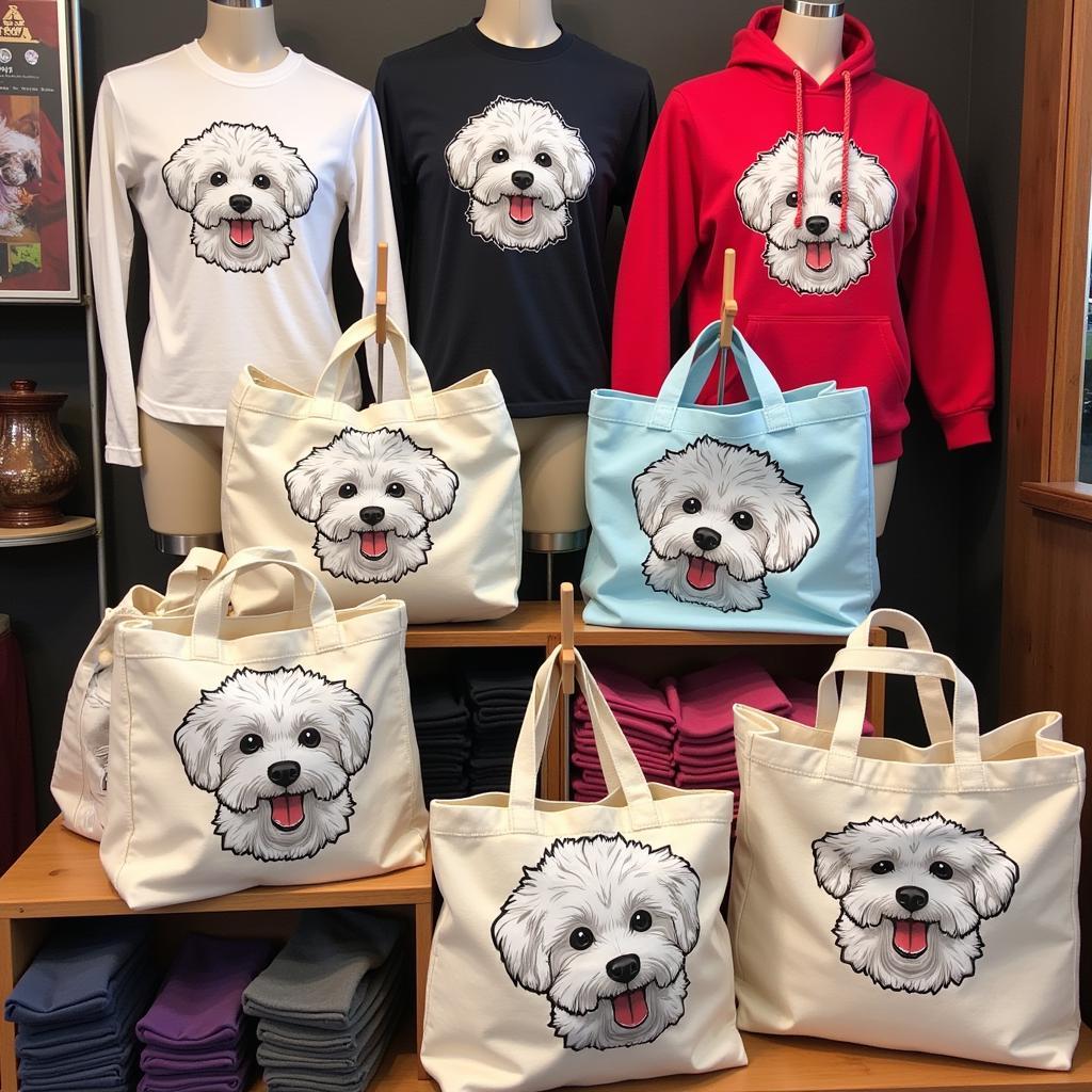 Bichon Frise Apparel Display