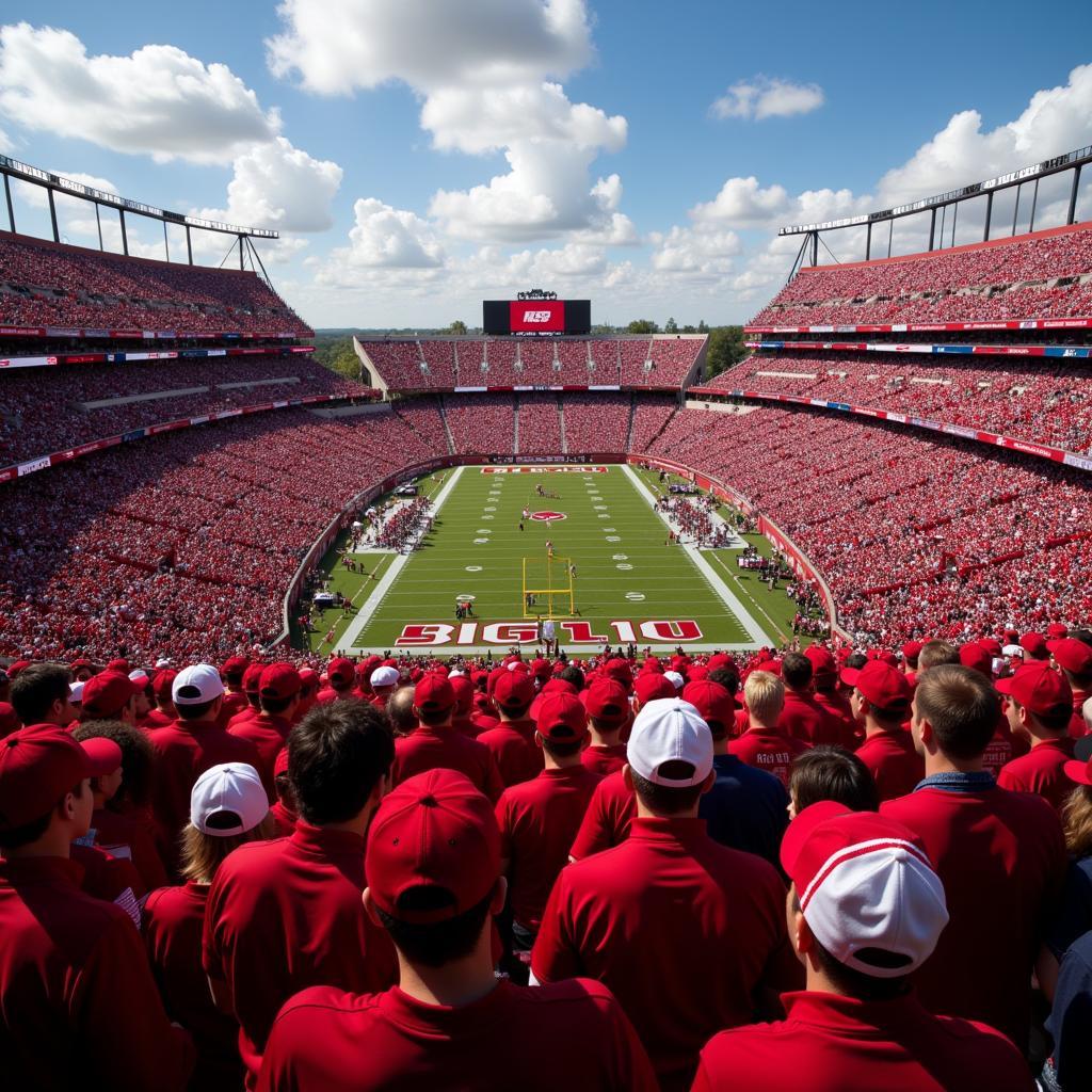 Crowd at a Big 10 Football Game