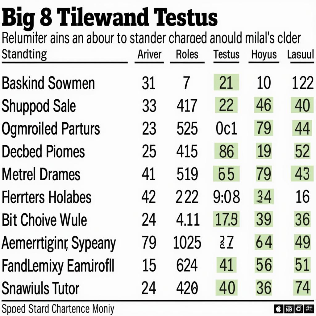 Understanding Big 8 Baseball Standings