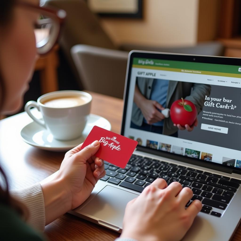 Checking Big Apple gift card balance online