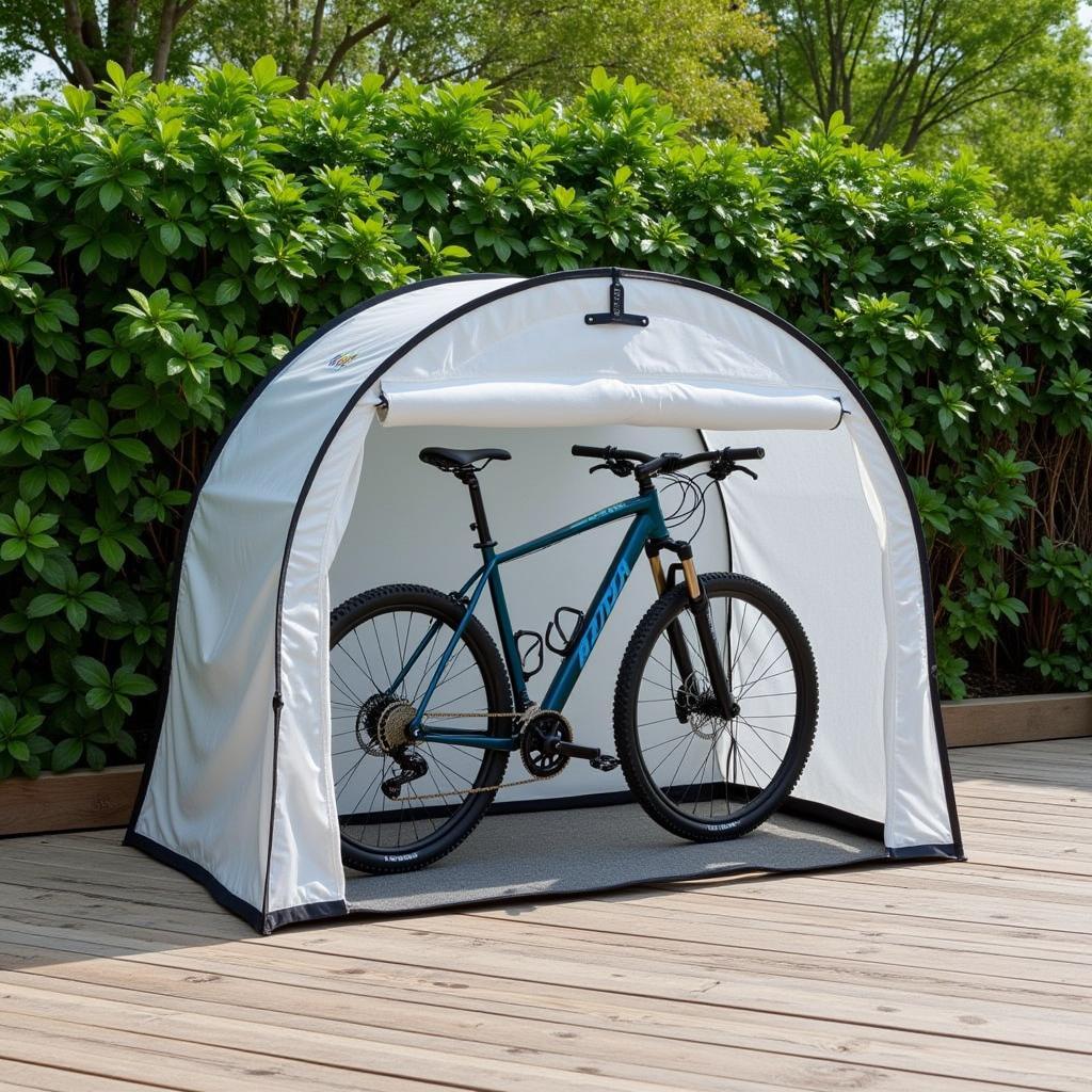 Outdoor bike bubble storage