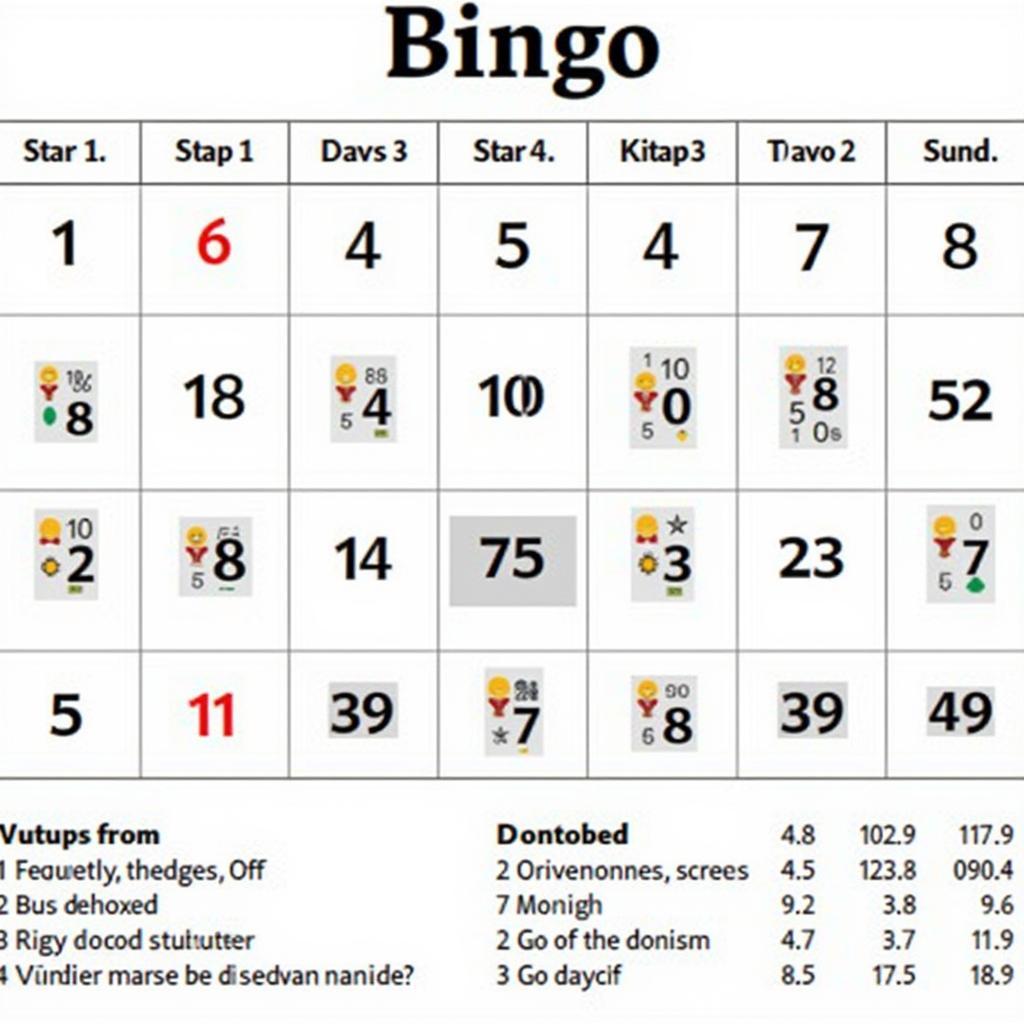 Analyzing common bingo number patterns