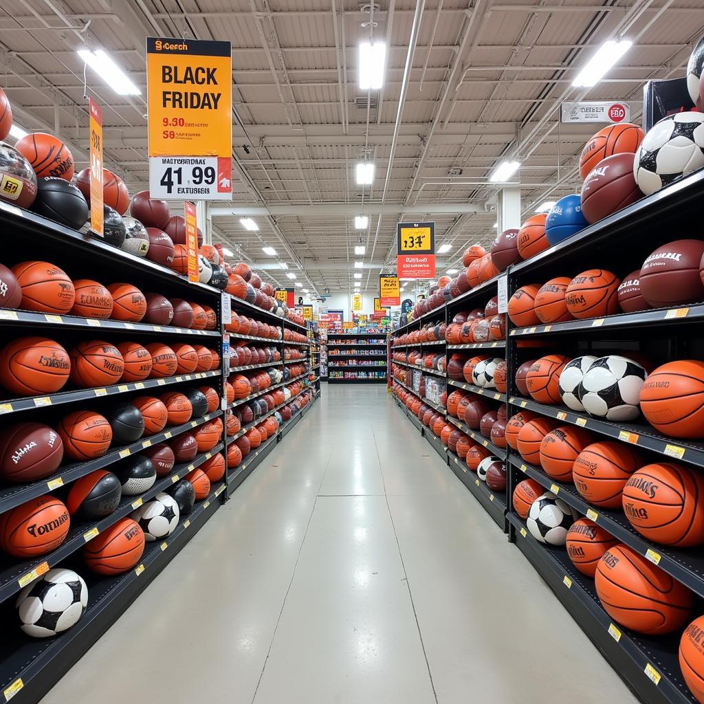 Discounted sporting goods during Black Friday in Kansas City