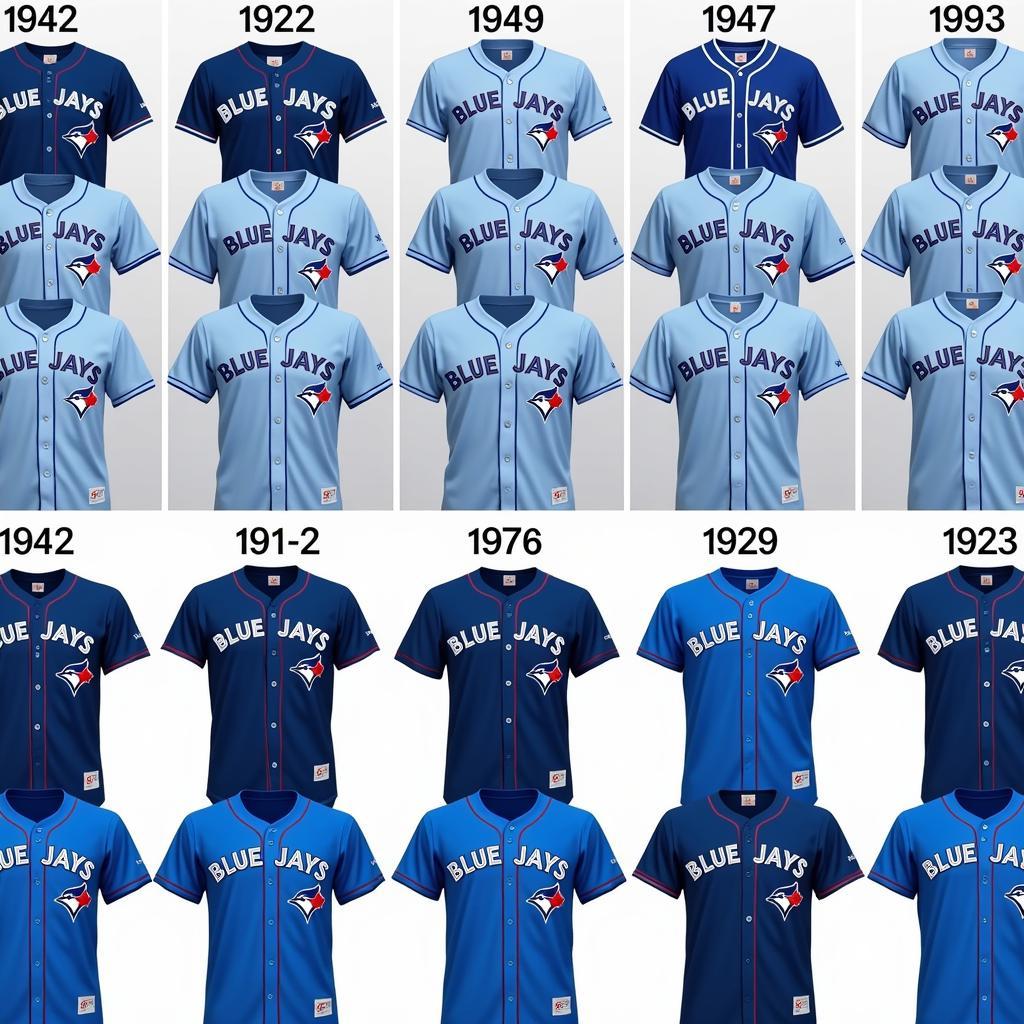 Toronto Blue Jays uniform evolution