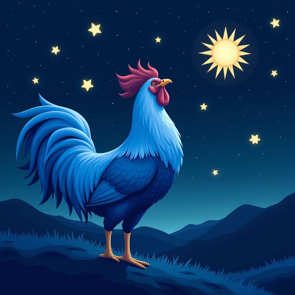 Symbolism of Blue Star Rooster