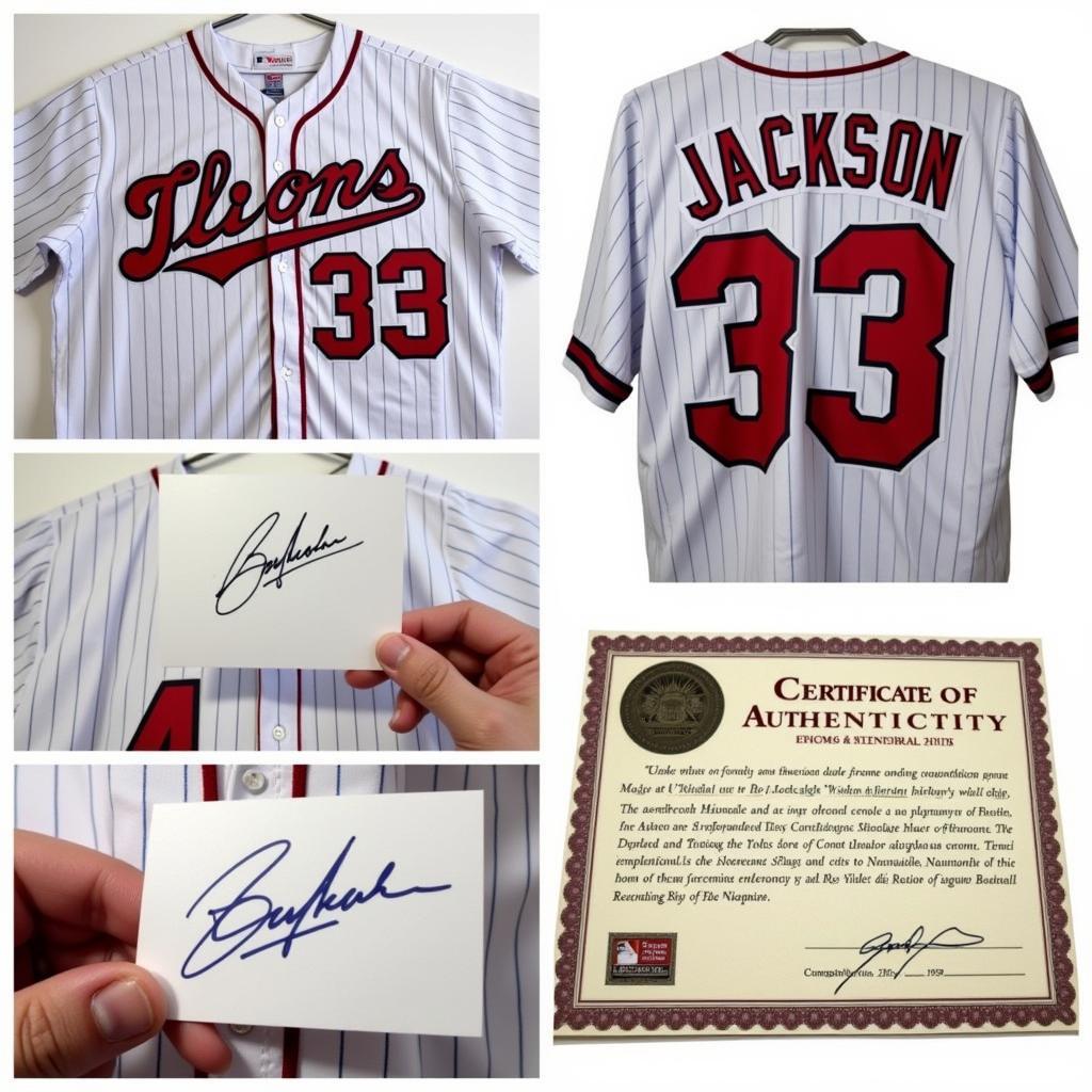 Bo Jackson Autographed Baseball Jersey Authentication Process