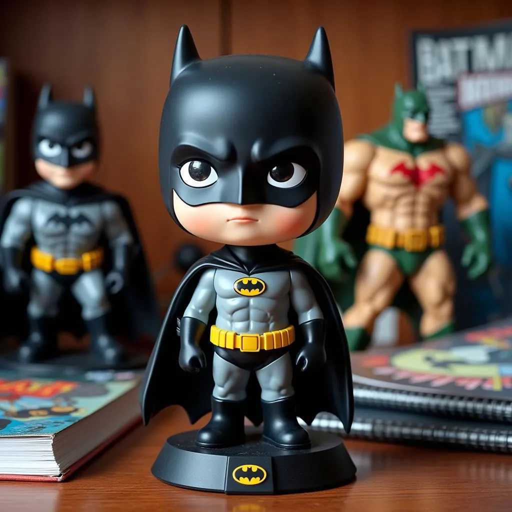 Bobblehead Batman on a Desk