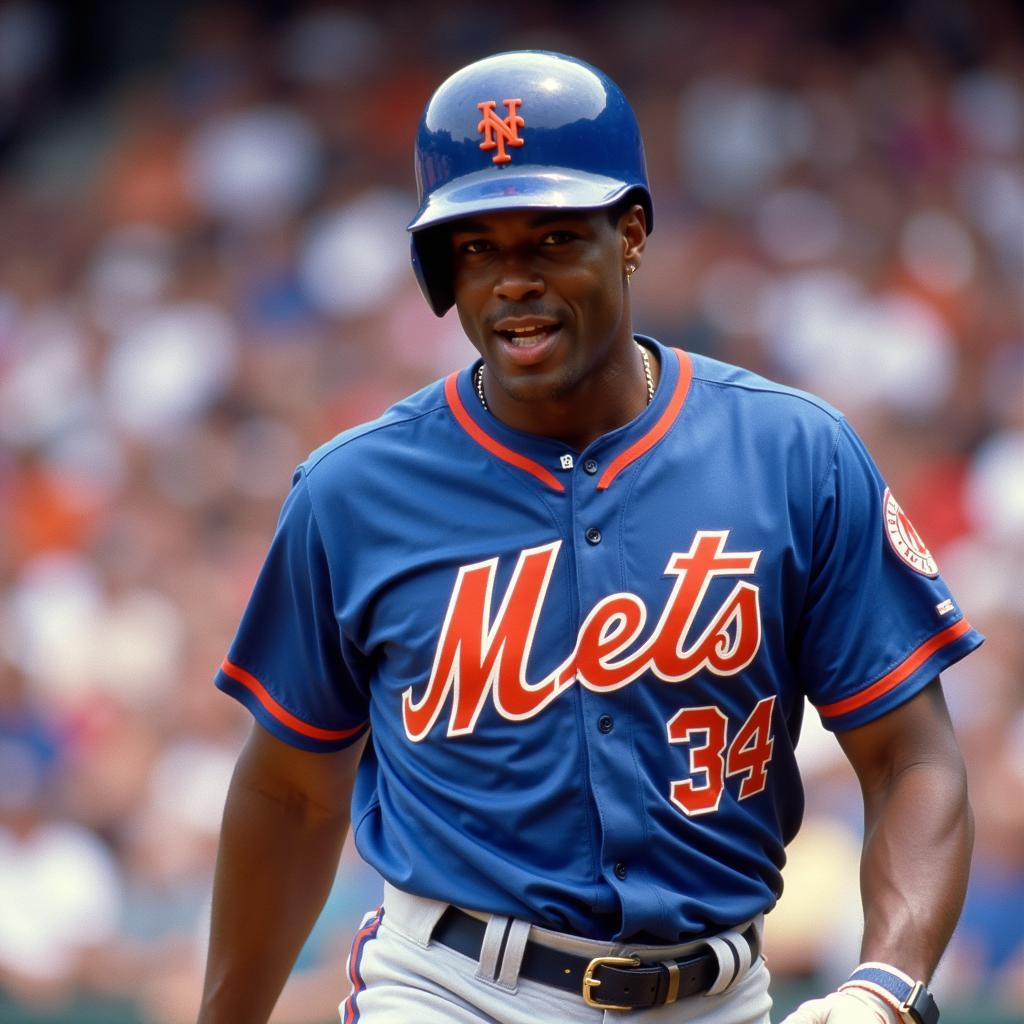 Bobby Bonilla in his New York Mets uniform during his playing days