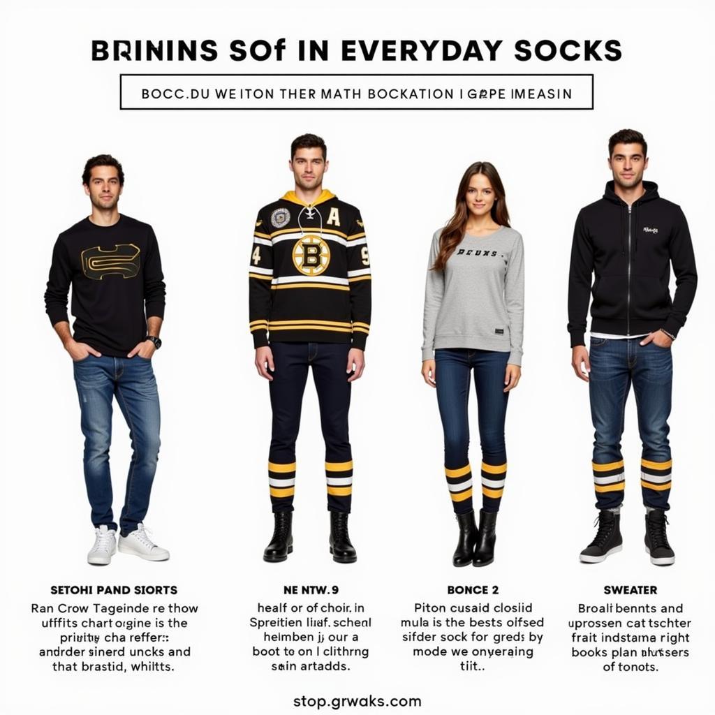 Boston Bruins Socks in Everyday Style