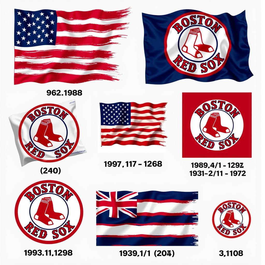 Boston Red Sox flag evolution over the years